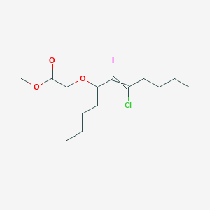 molecular formula C14H24ClIO3 B12591942 Methyl [(7-chloro-6-iodoundec-6-en-5-yl)oxy]acetate CAS No. 647033-14-5