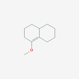 molecular formula C11H18O B012592 cis-8-Methoxy-1,2,3,4,4a,5,6,8a-octahydronaphthalene CAS No. 101555-41-3