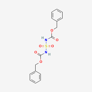 molecular formula C16H16N2O6S B1259200 N,N'-bis-(benzyloxycarbonyl)-sulfamide 