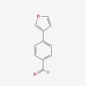 molecular formula C11H8O2 B1259208 4-(Furan-3-yl)benzaldehyde CAS No. 885465-98-5