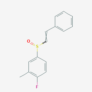molecular formula C15H13FOS B12592218 1-Fluoro-2-methyl-4-[(R)-2-phenylethenesulfinyl]benzene CAS No. 646516-57-6