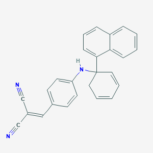 molecular formula C26H19N3 B12592243 [(4-{[1-(Naphthalen-1-yl)cyclohexa-2,4-dien-1-yl]amino}phenyl)methylidene]propanedinitrile CAS No. 644996-64-5
