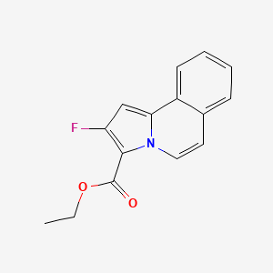 molecular formula C15H12FNO2 B12592245 Ethyl 2-fluoropyrrolo[2,1-A]isoquinoline-3-carboxylate CAS No. 648418-49-9