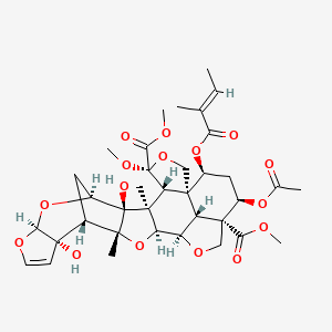 3-Acetyl-11-methoxy-1-tigloylazadirachtinin