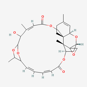 (1R,3R,8R,12Z,19E,21Z,25R,26S)-14-hydroxy-5,13,17,26-tetramethylspiro[2,10,16,24,29-pentaoxapentacyclo[23.2.1.115,18.03,8.08,26]nonacosa-4,12,19,21-tetraene-27,2'-oxirane]-11,23-dione