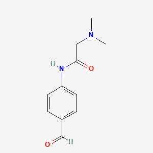 molecular formula C11H14N2O2 B12592430 2-(dimethylamino)-N-(4-formylphenyl)acetamide CAS No. 650628-75-4