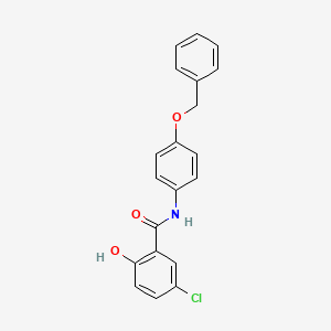 molecular formula C20H16ClNO3 B12592483 N-[4-(Benzyloxy)phenyl]-5-chloro-2-hydroxybenzamide CAS No. 634186-23-5
