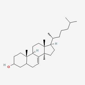 molecular formula C28H48O B1259255 (9R,10S,13R,14R,17R)-10,13,14-trimethyl-17-[(2R)-6-methylheptan-2-yl]-1,2,3,4,5,6,9,11,12,15,16,17-dodecahydrocyclopenta[a]phenanthren-3-ol 