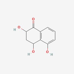 molecular formula C10H10O4 B1259272 3,4-Dihydro-2,4,5-trihydroxy-1(2H)-naphthalenone 