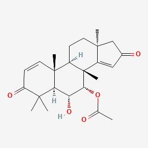 molecular formula C24H32O5 B1259278 Desfurano-6alpha-hydroxyazadiradione 