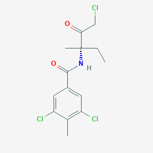 molecular formula C14H16Cl3NO2 B1259282 (S)-zoxamide 