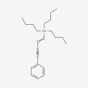 molecular formula C22H34Sn B12592889 Tributyl(4-phenylbut-1-EN-3-YN-1-YL)stannane CAS No. 650605-82-6