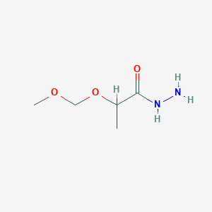 molecular formula C5H12N2O3 B125929 2-(Methoxymethoxy)propanehydrazide CAS No. 98159-92-3