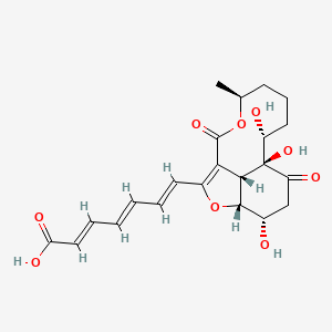 molecular formula C22H26O9 B1259292 dictyosphaeric acid B 