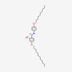molecular formula C35H55NO3 B12592930 6-{[4-(Decyloxy)anilino]methylidene}-3-(dodecyloxy)cyclohexa-2,4-dien-1-one CAS No. 643755-27-5