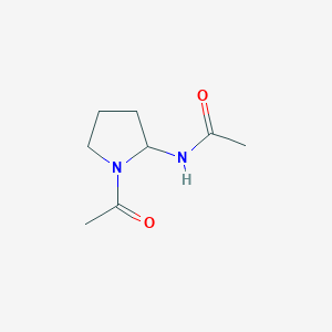 molecular formula C8H14N2O2 B12592947 N-(1-Acetyl-2-pyrrolidinyl)acetamide 