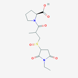 molecular formula C15H22N2O6S B012593 Captopril N-ethylmaleimide sulfoxide CAS No. 109350-29-0