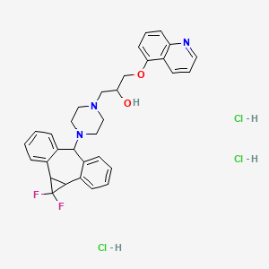 molecular formula C32H34Cl3F2N3O2 B1259300 Zosuquidar Trihydrochloride 