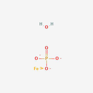 molecular formula FeH2O5P B1259312 Iron(III) phosphate hydrate CAS No. 51833-68-2