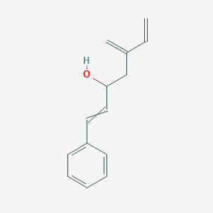molecular formula C14H16O B12593170 5-Methylidene-1-phenylhepta-1,6-dien-3-ol CAS No. 648907-20-4