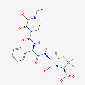 molecular formula C23H26N5O7S- B1259320 Piperacillin(1-) 