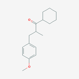 molecular formula C17H24O2 B12593234 1-Cyclohexyl-3-(4-methoxyphenyl)-2-methylpropan-1-one CAS No. 648857-98-1