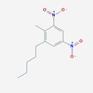 molecular formula C12H16N2O4 B12593269 2-Methyl-1,5-dinitro-3-pentylbenzene CAS No. 874362-35-3