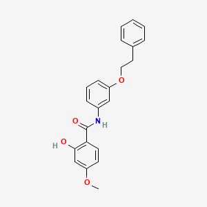 molecular formula C22H21NO4 B12593308 2-Hydroxy-4-methoxy-N-[3-(2-phenylethoxy)phenyl]benzamide CAS No. 648924-34-9