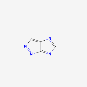 molecular formula C4H2N4 B1259334 Imidazo[4,5-c]pyrazole CAS No. 251-05-8