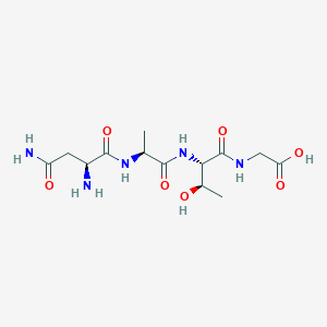 molecular formula C13H23N5O7 B12593404 L-Asparaginyl-L-alanyl-L-threonylglycine CAS No. 627460-10-0