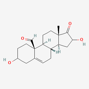 (8R,9S,10S,13S,14S)-3,16-dihydroxy-13-methyl-17-oxo-1,2,3,4,7,8,9,11,12,14,15,16-dodecahydrocyclopenta[a]phenanthrene-10-carbaldehyde