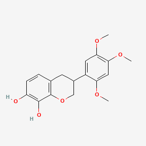 3-(2,4,5-trimethoxyphenyl)-3,4-dihydro-2H-chromene-7,8-diol