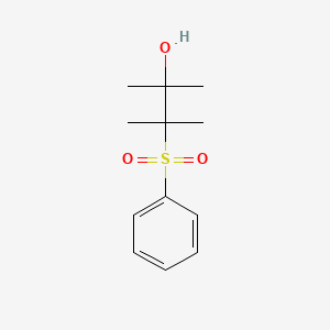 molecular formula C12H18O3S B12593552 2-Butanol, 2,3-dimethyl-3-(phenylsulfonyl)- CAS No. 494794-58-0