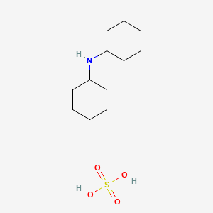 molecular formula C12H25NO4S B1259357 Dicyclohexylamine sulfate CAS No. 205180-57-0