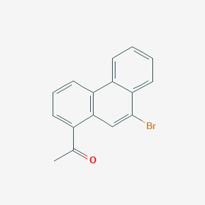 molecular formula C16H11BrO B12593631 1-(9-Bromophenanthren-1-YL)ethan-1-one CAS No. 646521-54-2