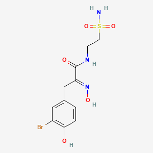 molecular formula C11H14BrN3O5S B1259366 Psammaplin C 