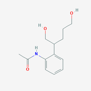 molecular formula C13H19NO3 B12593696 N-[2-(1,5-Dihydroxypentan-2-YL)phenyl]acetamide CAS No. 649558-98-5