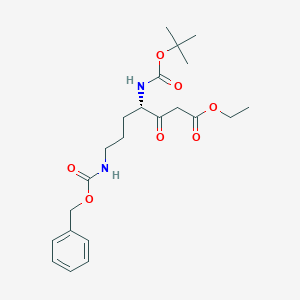 Ethyl 4(S)-Boc-amino-7-Cbz-amino-3-oxo-heptanoate