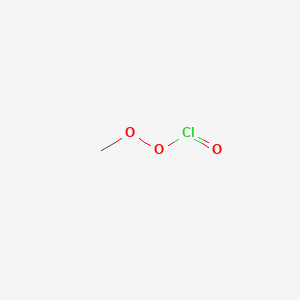 molecular formula CH3ClO3 B12593706 (Chlorosylperoxy)methane CAS No. 646507-31-5