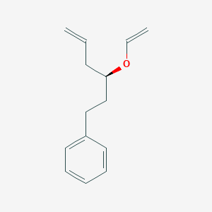 molecular formula C14H18O B12593784 Benzene, [(3S)-3-(ethenyloxy)-5-hexenyl]- CAS No. 604005-49-4