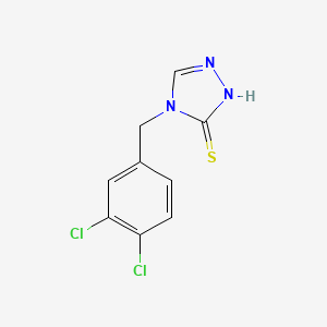 molecular formula C9H7Cl2N3S B12593791 4-[(3,4-Dichlorophenyl)methyl]-2,4-dihydro-3H-1,2,4-triazole-3-thione CAS No. 642462-44-0