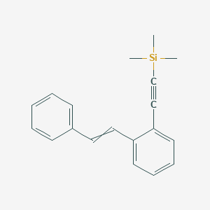 molecular formula C19H20Si B12593808 Trimethyl{[2-(2-phenylethenyl)phenyl]ethynyl}silane CAS No. 648934-15-0