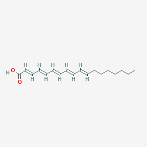 molecular formula C18H26O2 B1259386 (2E,4E,6E,8E,10E)-octadecapentaenoic acid 