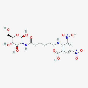 molecular formula C19H26N4O12 B1259389 N-[6-(DNCP-amino)hexanoyl]-beta-D-glucosamine 