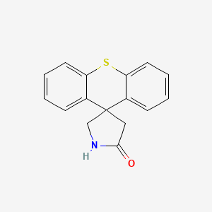 molecular formula C16H13NOS B12593902 Spiro[pyrrolidine-3,9'-[9H]thioxanthen]-5-one CAS No. 634153-14-3