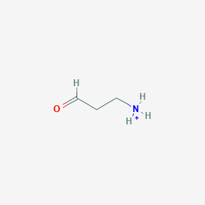 molecular formula C3H8NO+ B1259395 3-Ammoniopropanal 