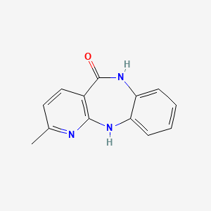 2-Methyl-5,6-dihydro-11H-pyrido(2,3b)(1,5)benzodiazepinone-5
