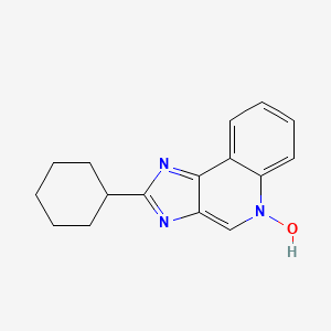 molecular formula C16H17N3O B12594087 3H-Imidazo[4,5-c]quinoline, 2-cyclohexyl-, 5-oxide 