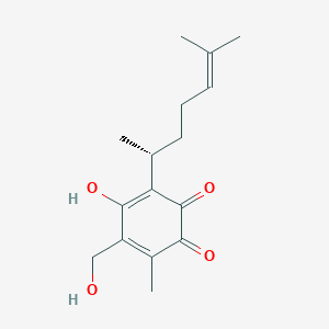 molecular formula C16H22O4 B1259412 Mochiquinone 