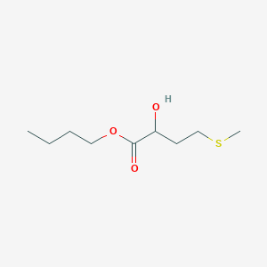 molecular formula C9H18O3S B12594128 Butanoic acid, 2-hydroxy-4-(methylthio)-, butyl ester CAS No. 617673-77-5
